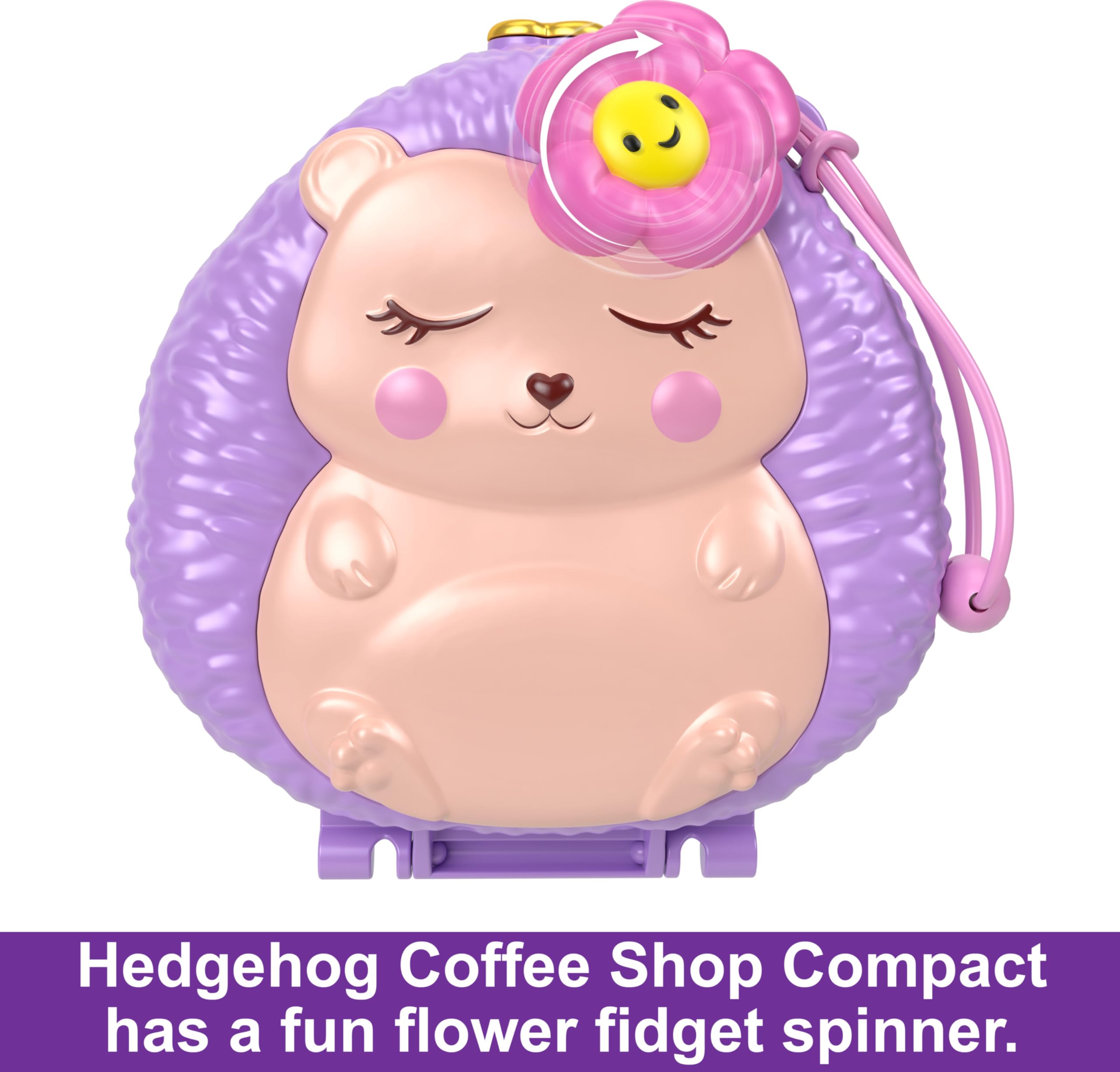Polly Pocket Hedgehog Coffee Shop interior opens to playground and cafe for storytelling.
