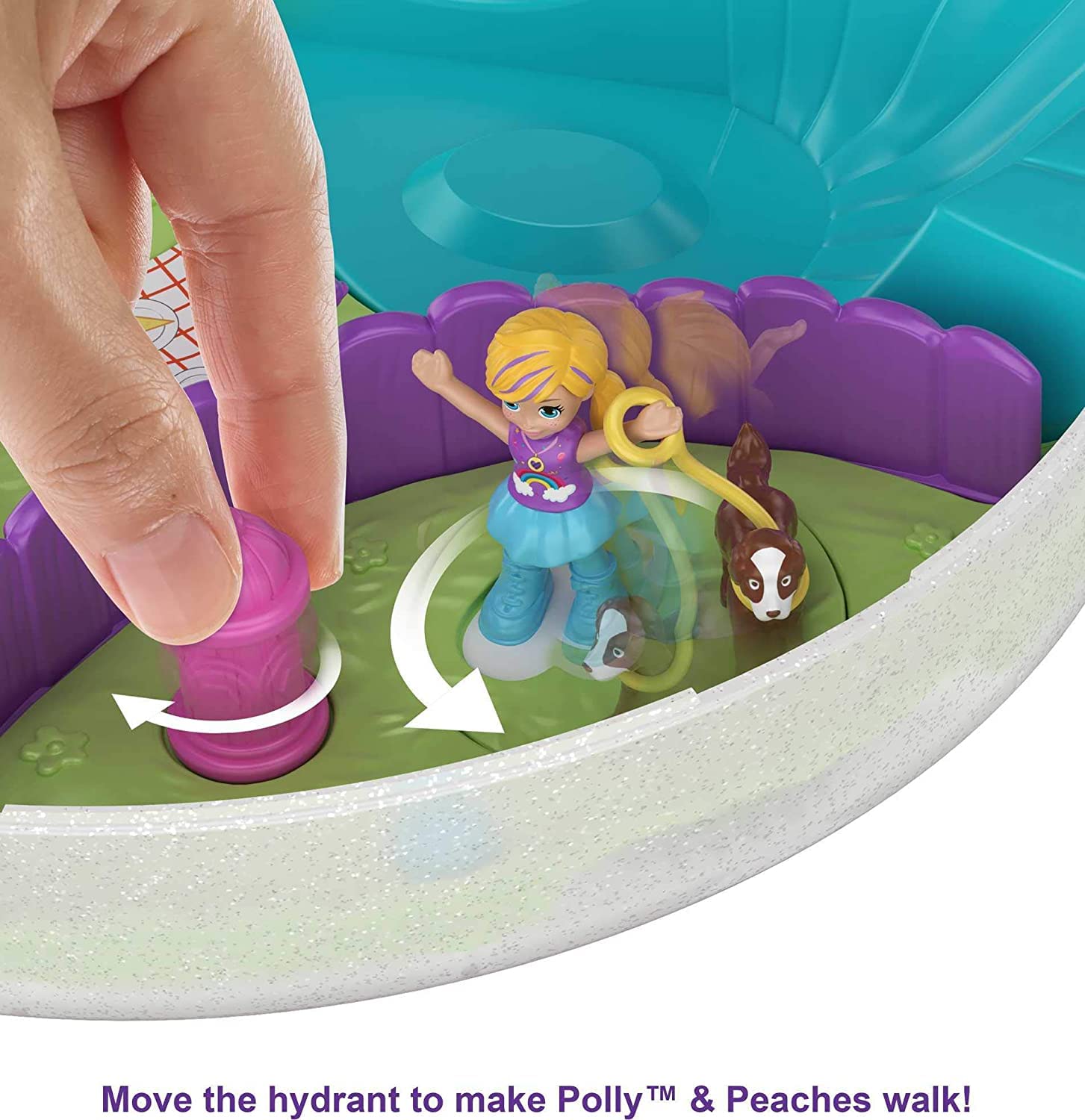 Polly Pocket Rainbow Dream dolls featuring micro Polly and Shani for imaginative play.