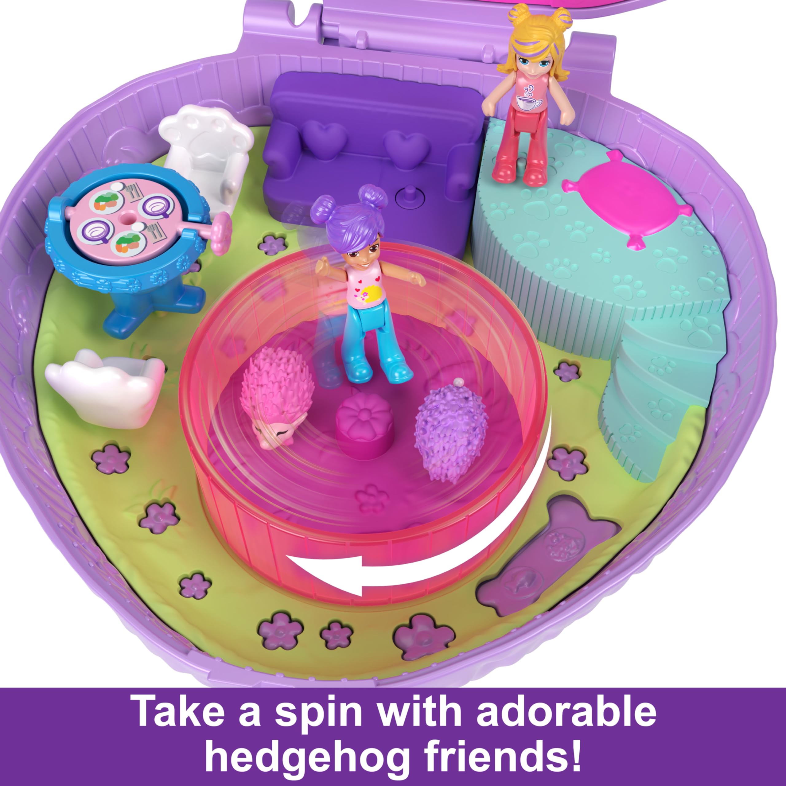Polly Pocket set with pets and accessories for imaginative play scenarios.