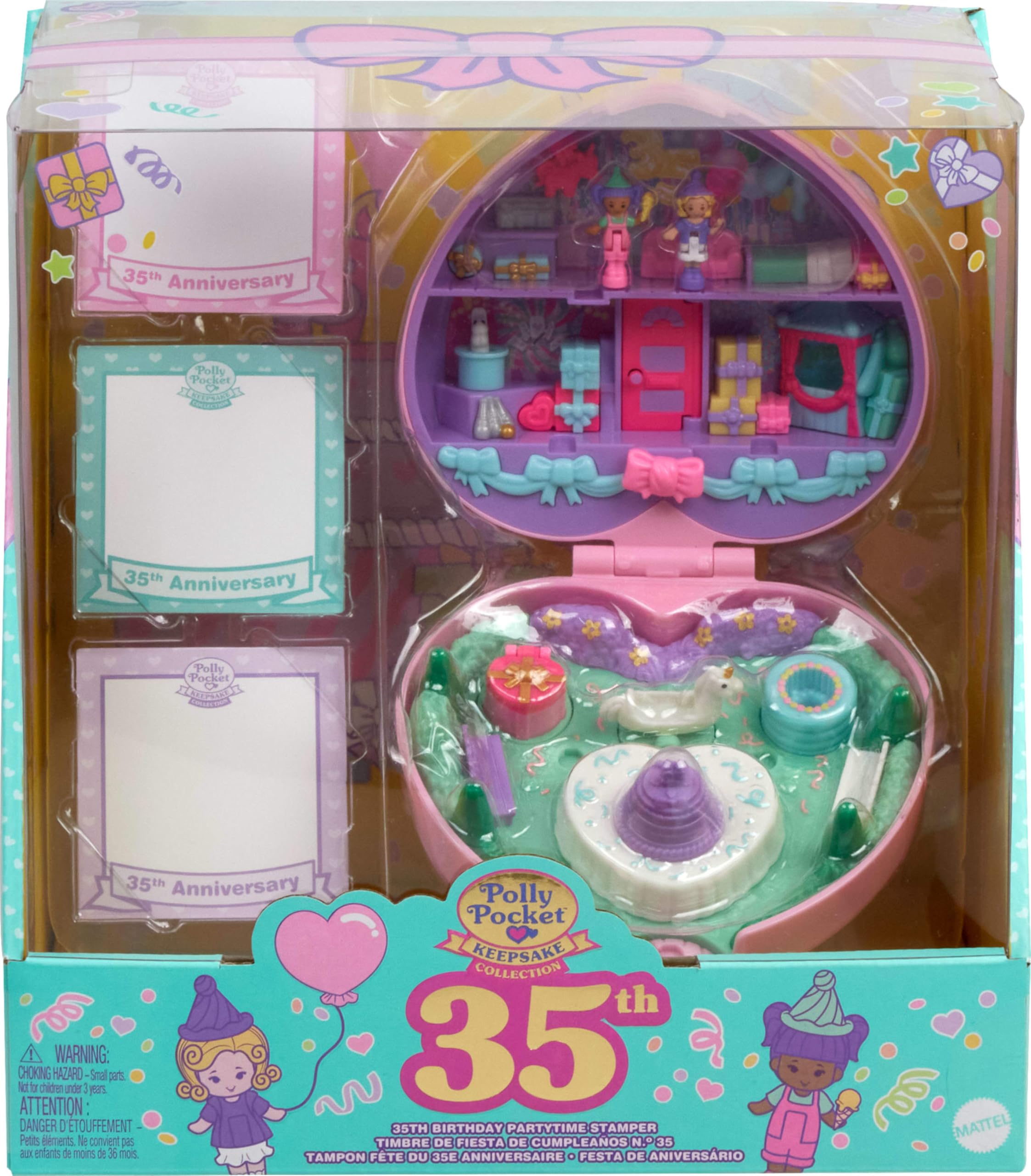 Polly Pocket premium window box packaging, safe preservation and gift-worthy display.