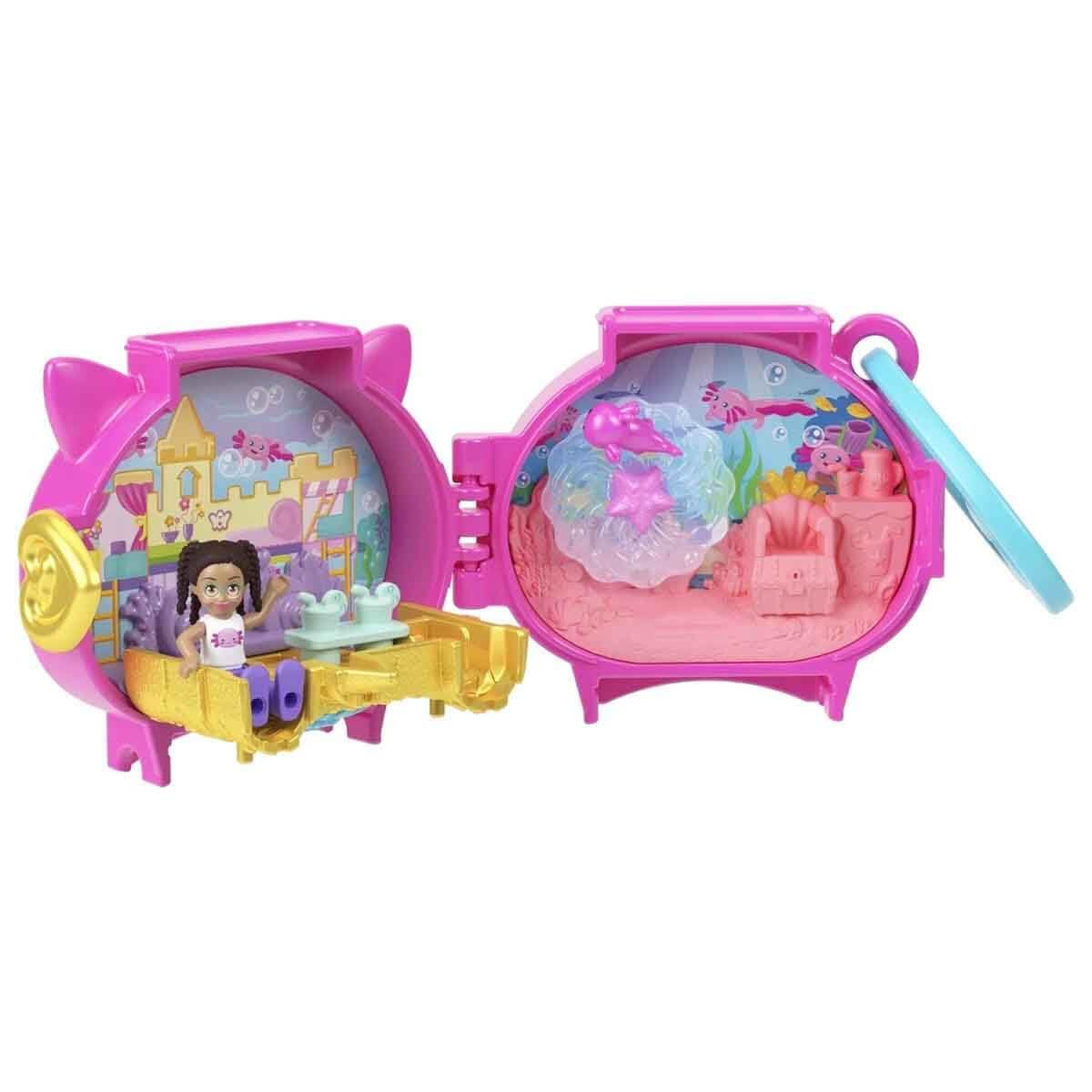 Polly Pocket Shani micro doll enhances tiny adventures during playtime.