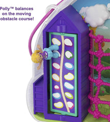 Polly Pocket Rainbow Dream skateboard accessory with rolling wheels for action play.
