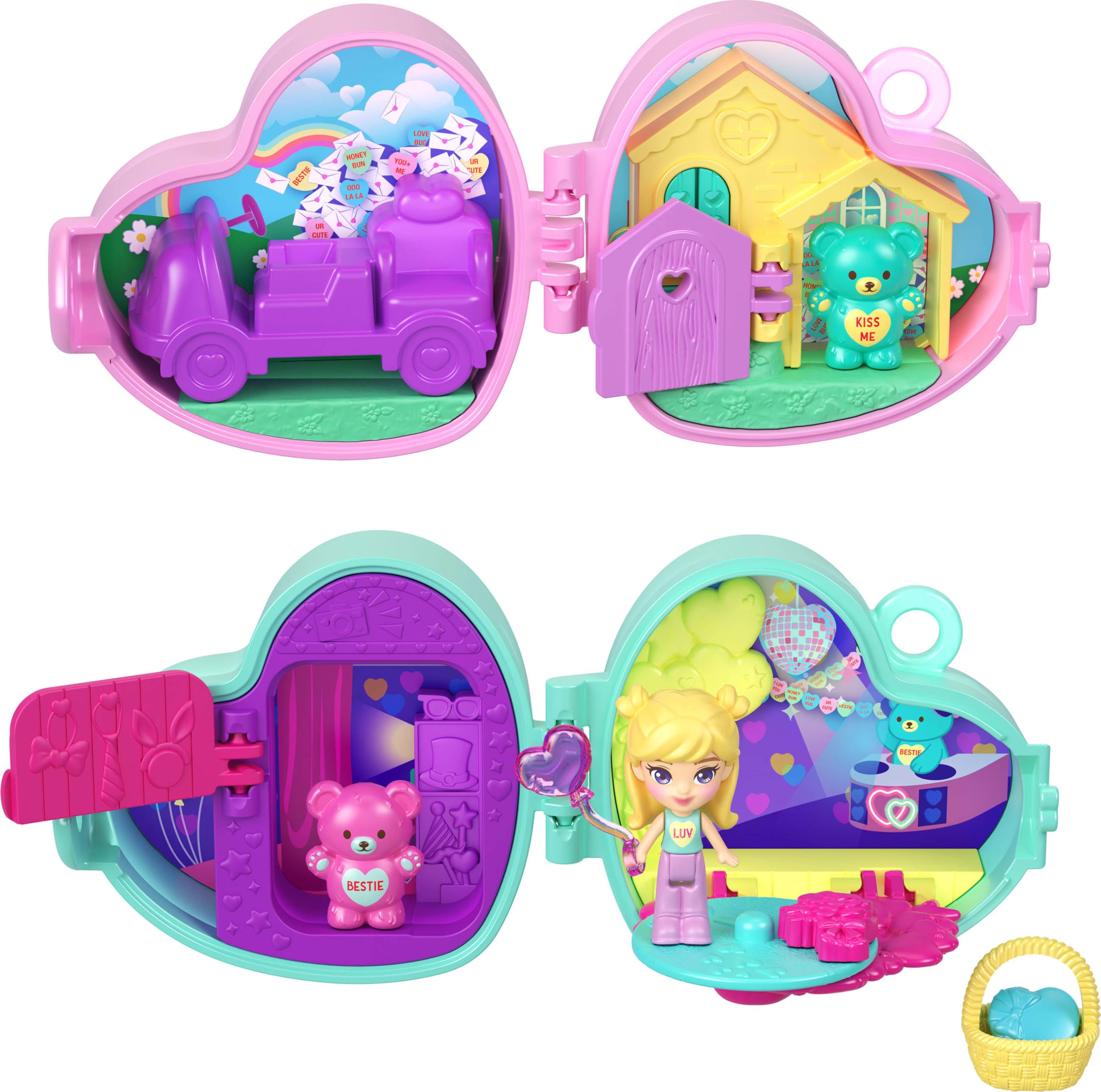 Polly Pocket x Sweethearts bear-friends accessories bring cozy storytelling to playtime.