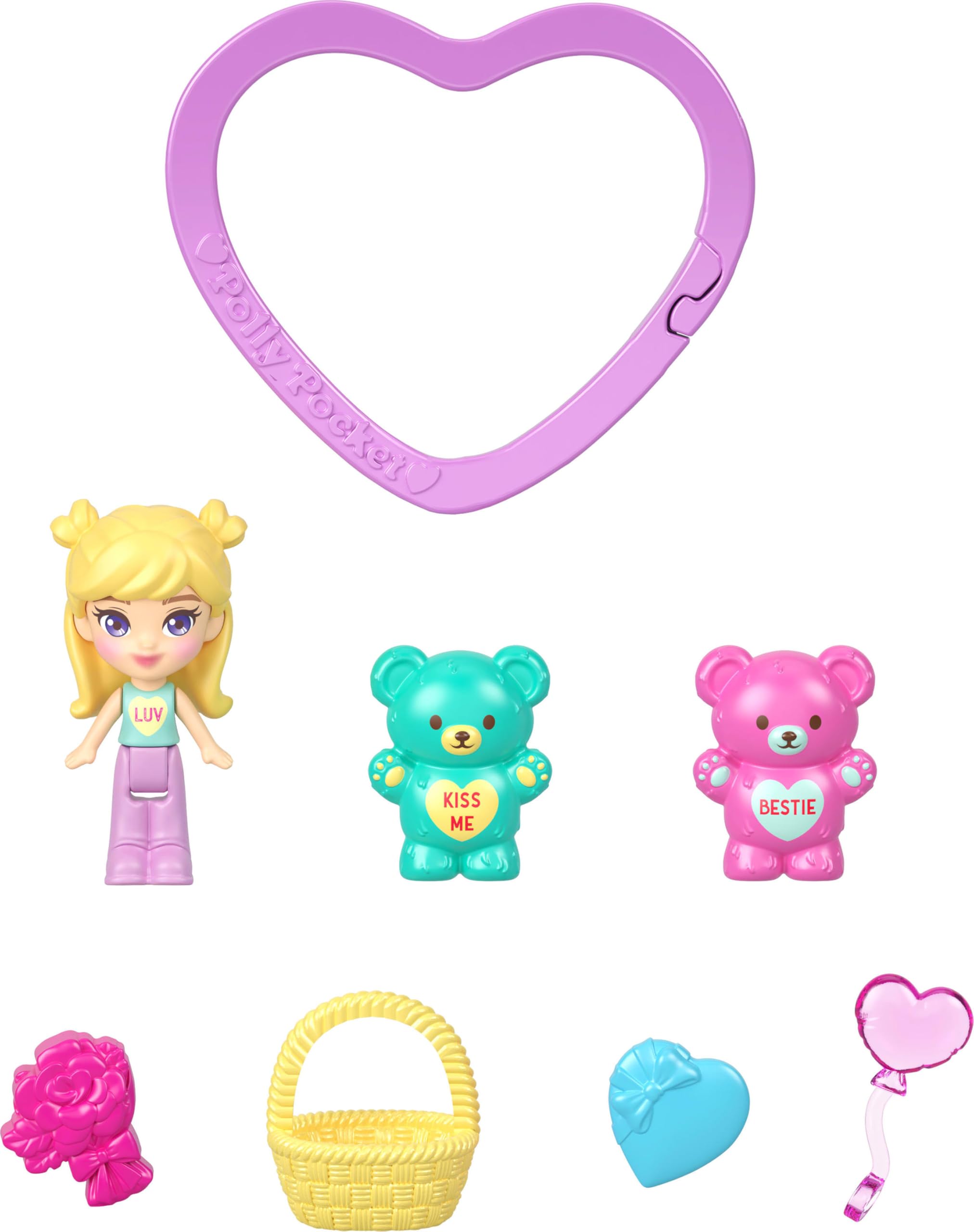 Polly Pocket x Sweethearts cozy-house opens to teddy friends and cozy scenes.