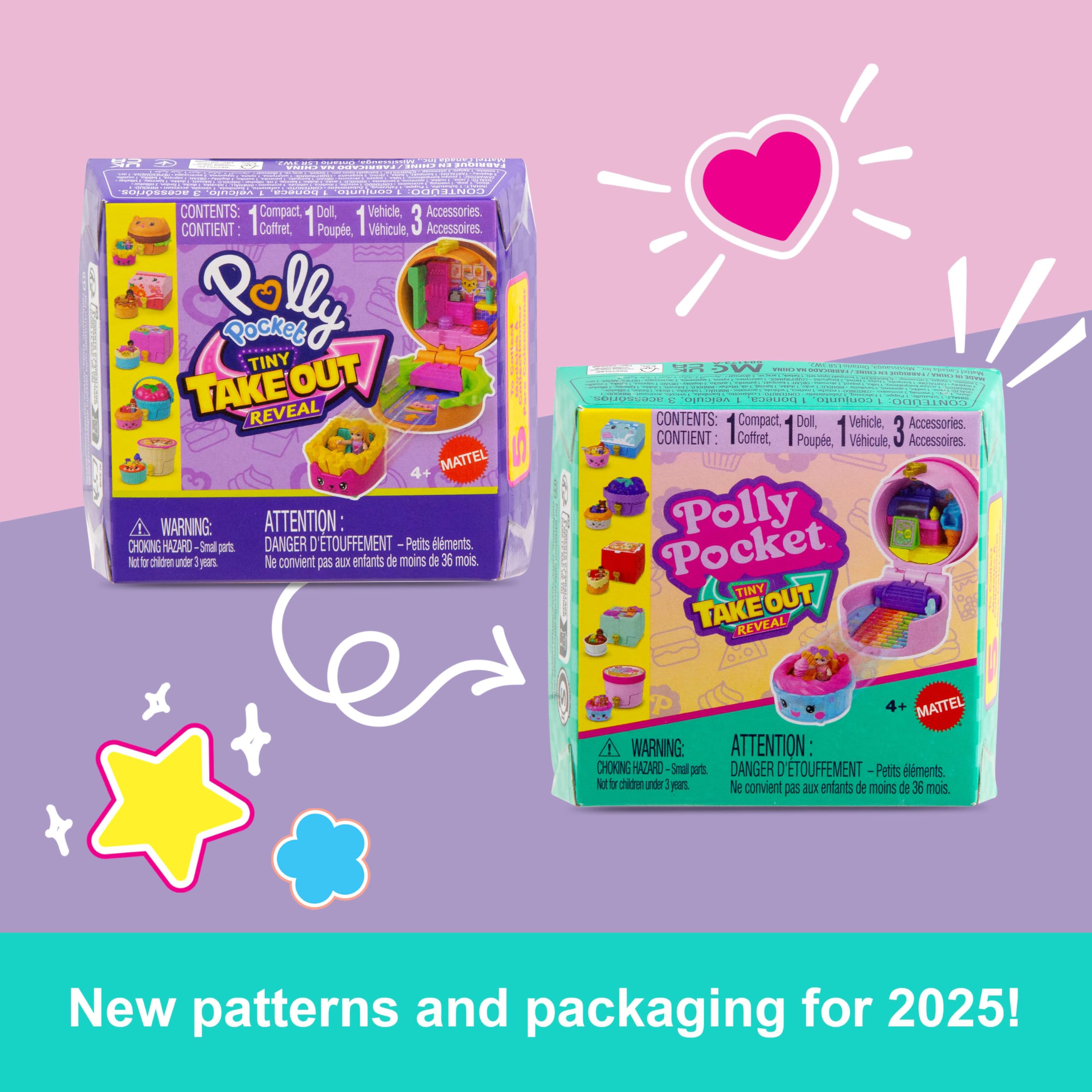 Polly Pocket Tiny Take Out Reveal accessories-pack completes the mini-collection for creative setups.