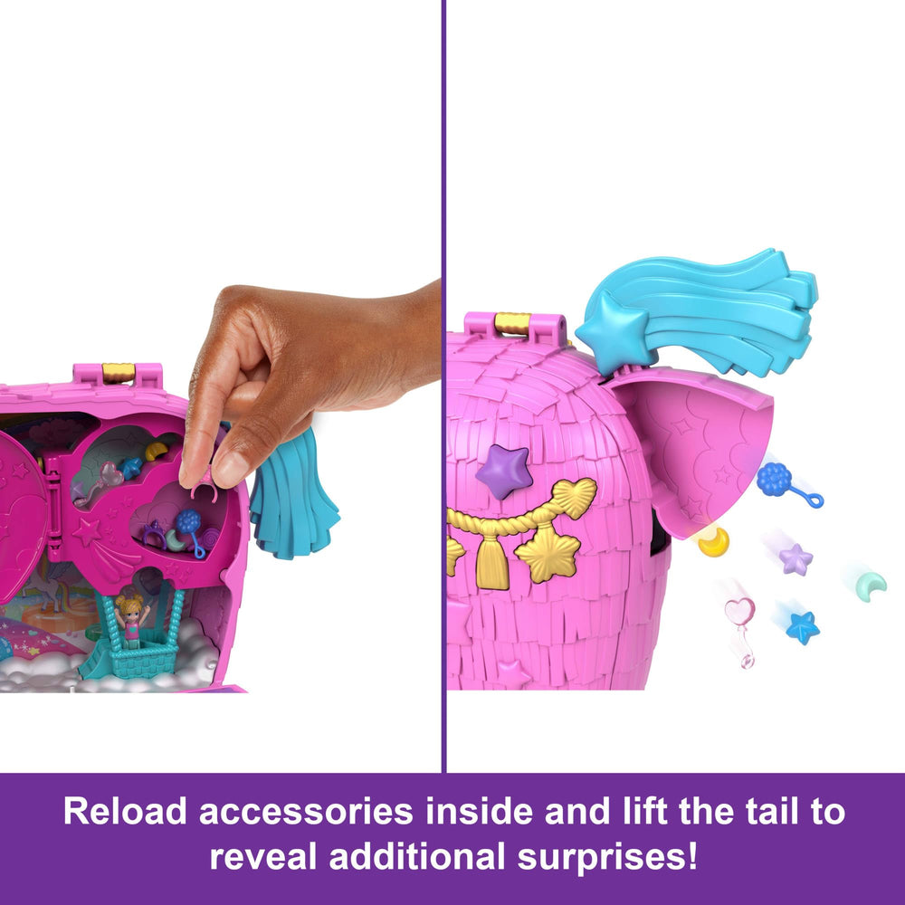 Polly Pocket waterfall storage doubles as a hidden play area.