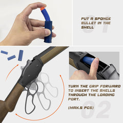 Poloma lever-action design offers satisfying cock and fire.