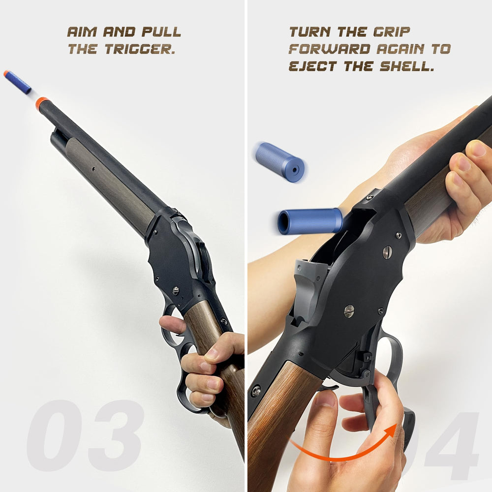 Poloma soft bullets fly up to 33 feet for long-range fun.