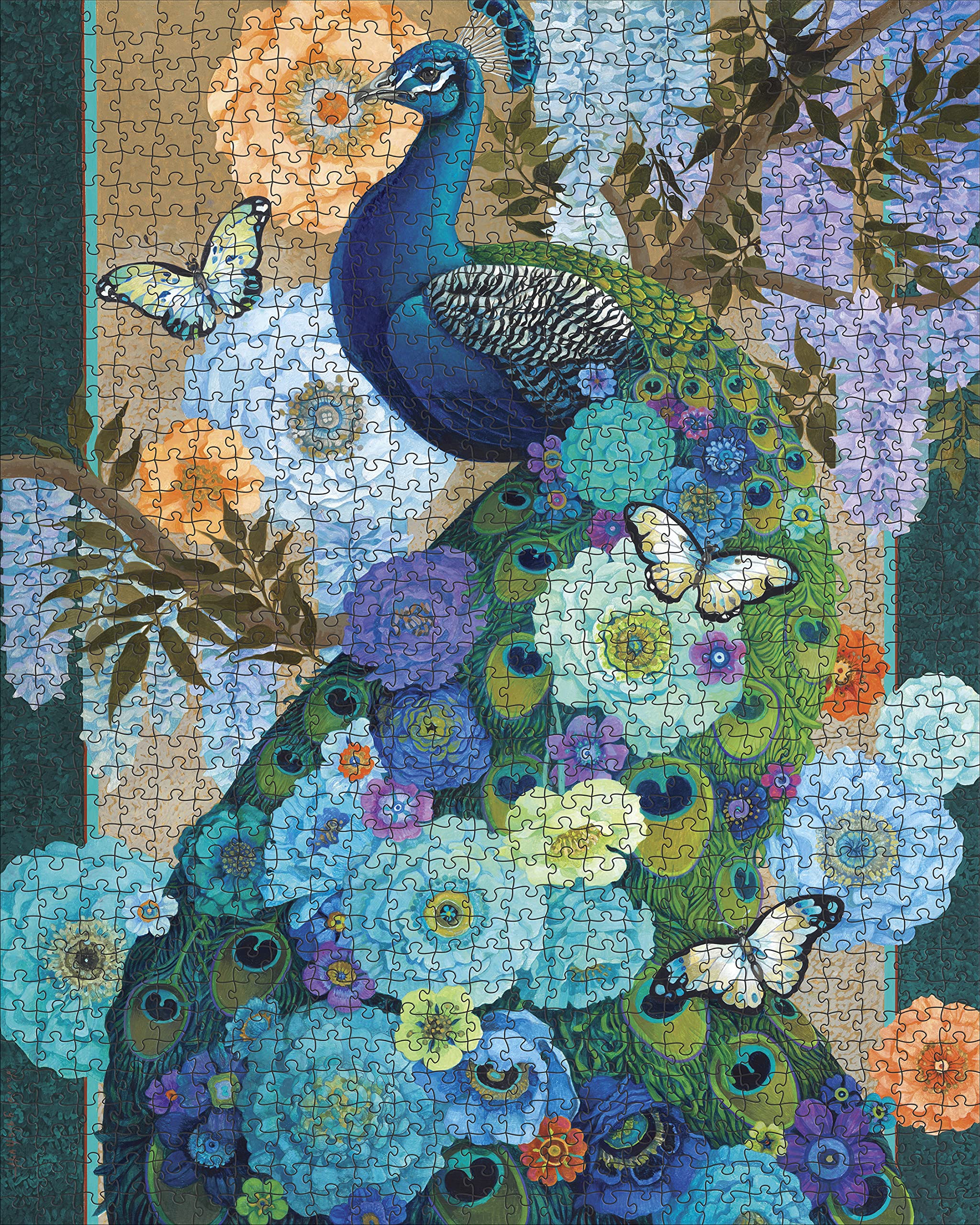 Pomegranate thick-board puzzle delivers snug-fit pieces with minimal puzzle dust.