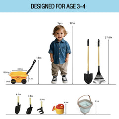 Pomiku long shovel for easy digging by little gardeners