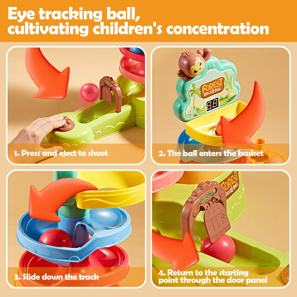 Ponilyer ball shooting toy encourages cooperative play and friendly competition