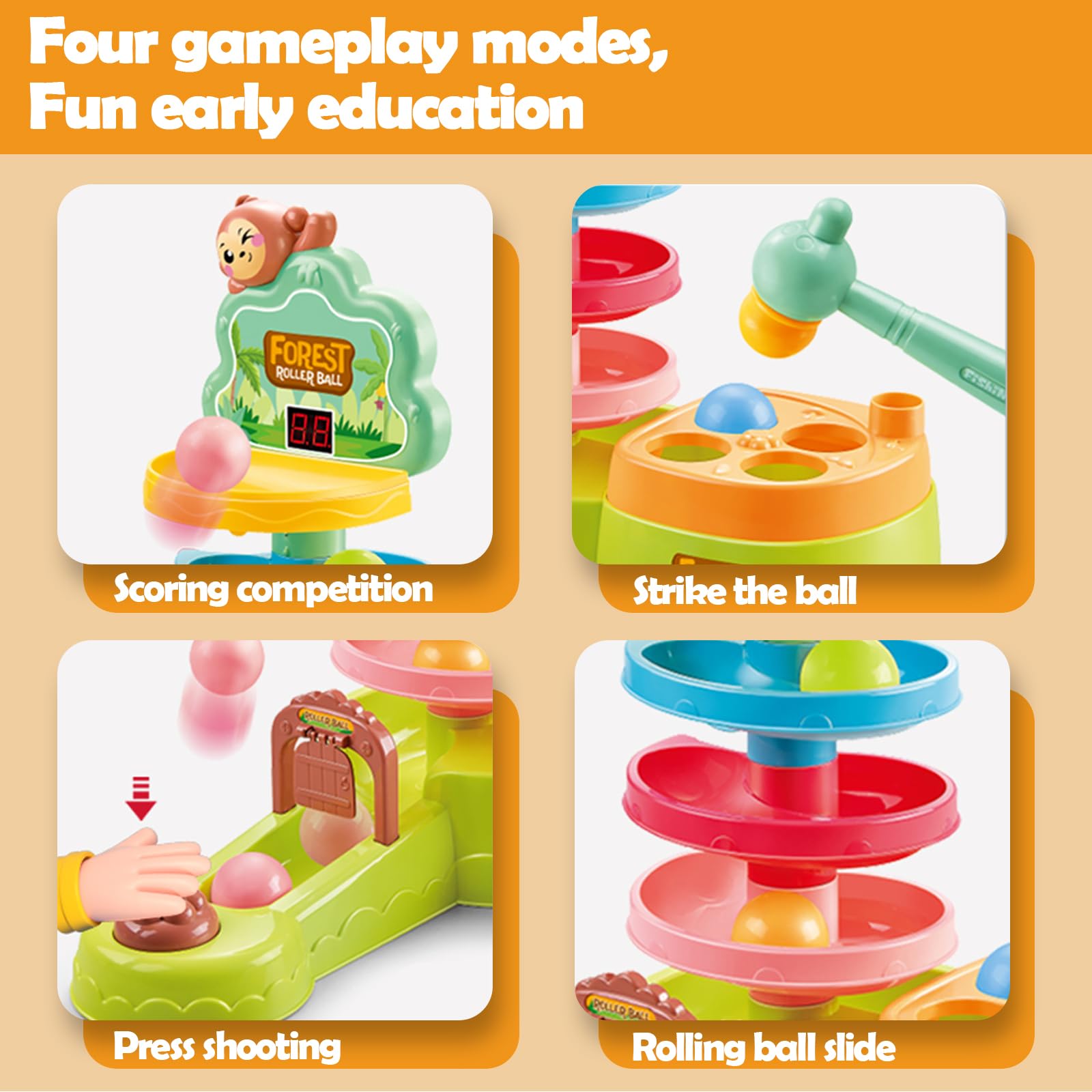 Ponilyer track sliding toy provides engaging movement and focus during playtime