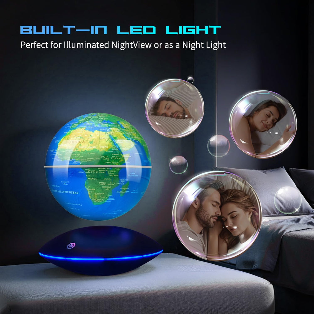 Poojaed base auto-stabilizing protection keeps globe secure during outages.