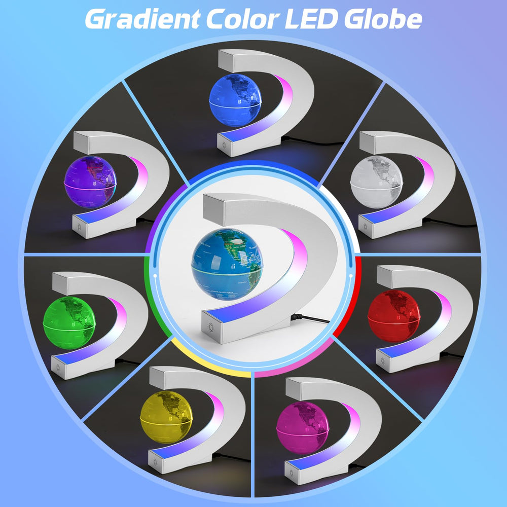 Poojaed Desk Decor Gift Globe appeals to tech lovers and modern offices.