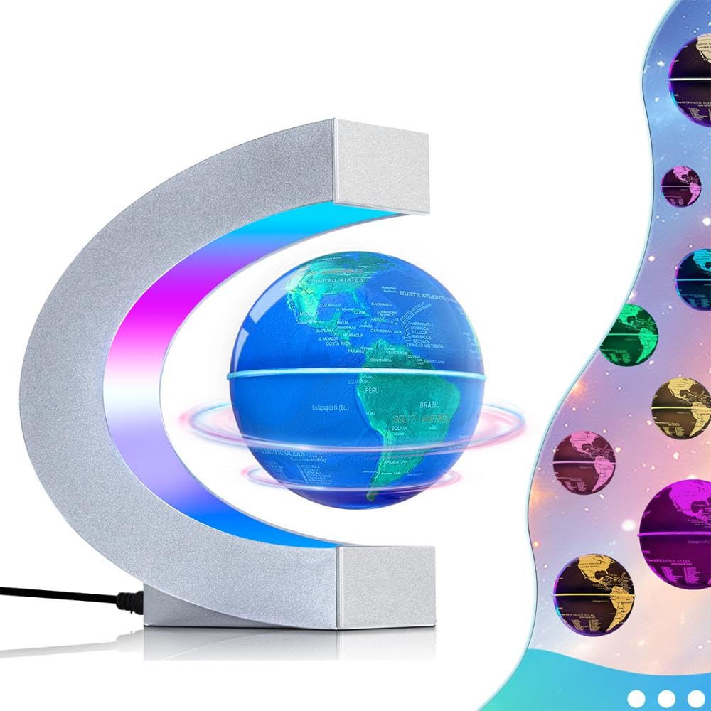 Poojaed Magnetic Levitating Globe floats for a dramatic desk centerpiece.
