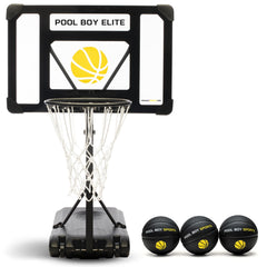 Pool Boy Sports pool basketball hoop assembly for easy setup and quick play.