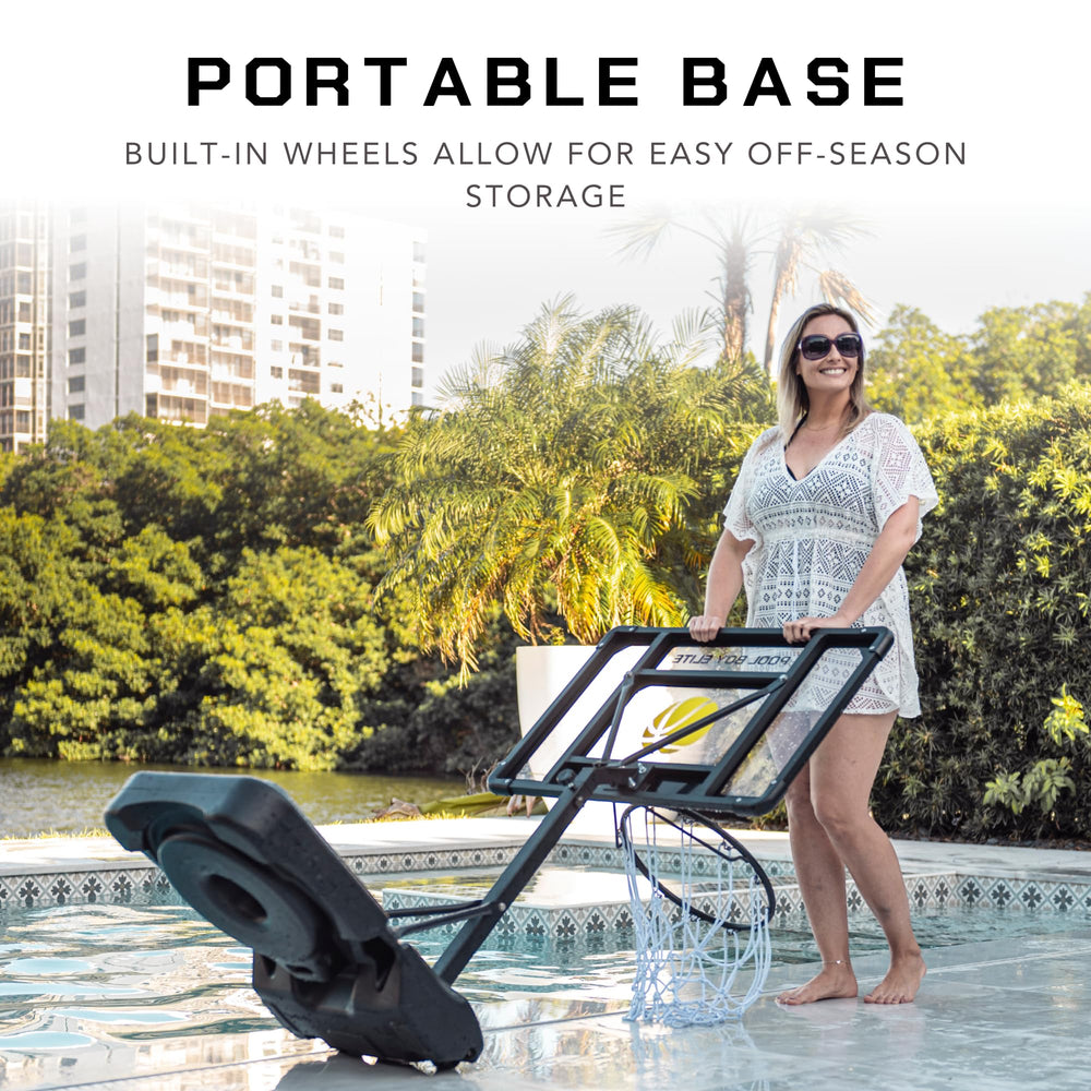 Rust-proof, weather-resistant materials endure chlorine and saltwater environments.