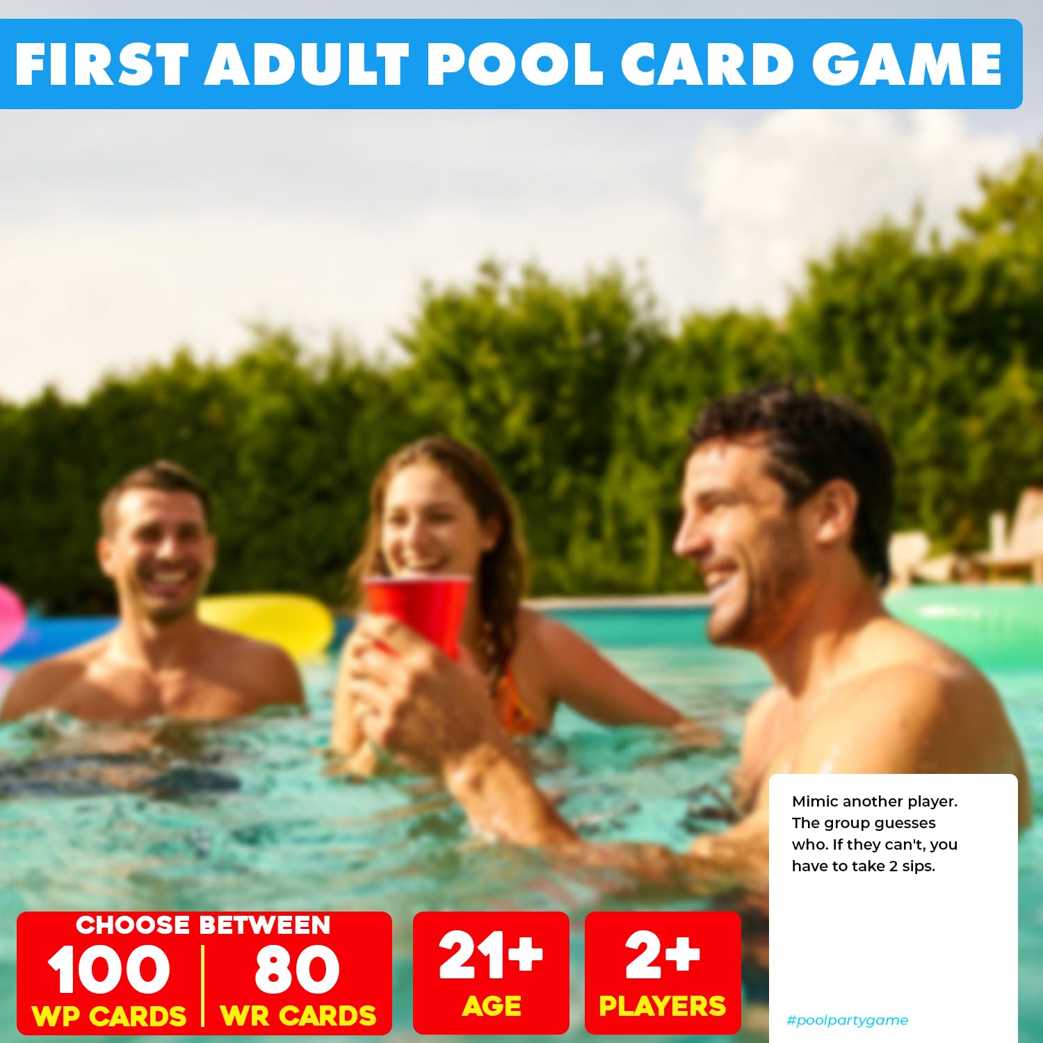 Gift-ready Pool Party packaging displayed for pool owners.