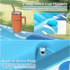 POOLACC 6-in-1 design serves as tanning bed, float, and ball pit