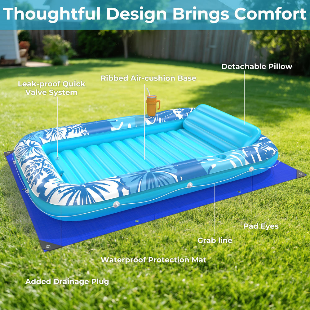 POOLACC wrap-around grab line adds stability during use