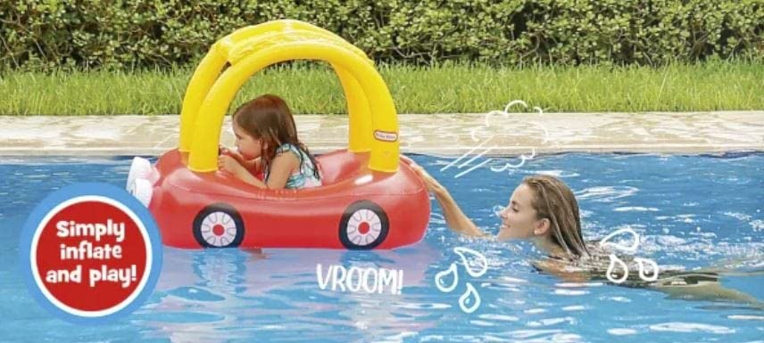 PoolCandy Cozy Coupe design provides secure seating for toddlers.