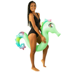 PoolCandy Seahorse Noodle supports up to 250 lbs for versatile use.