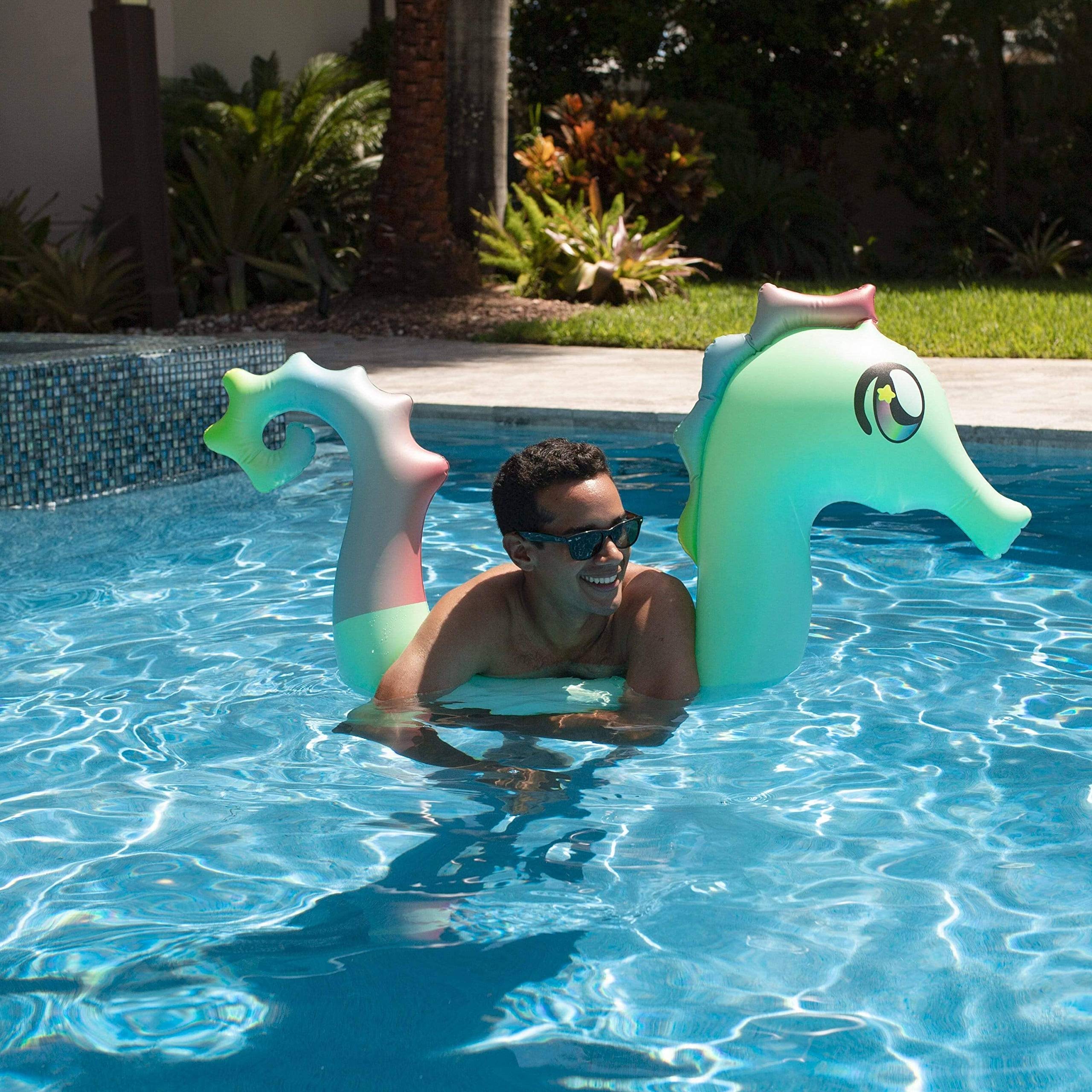 PoolCandy Seahorse Noodle features a photo-real print for playful visuals.
