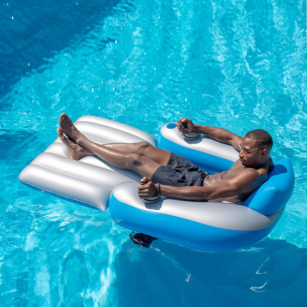 PoolCandy Splash Runner durable 0.35mm PVC holds up to 300 pounds.