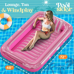 POOLSIDER versatile 4-in-1 suntan tub enabling relaxing pool time.
