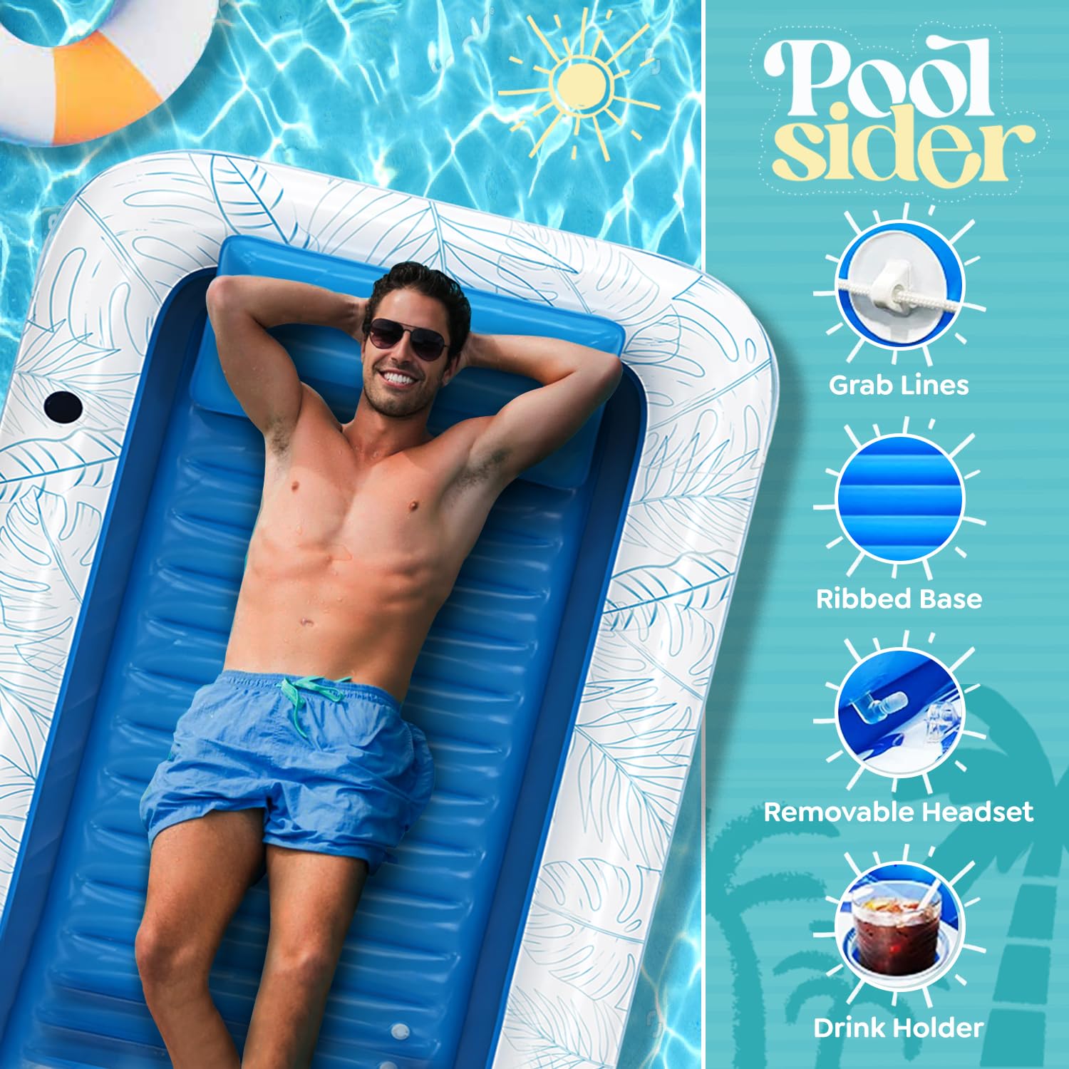 POOLSIDER personal pool as you fill with water for a private tanning space