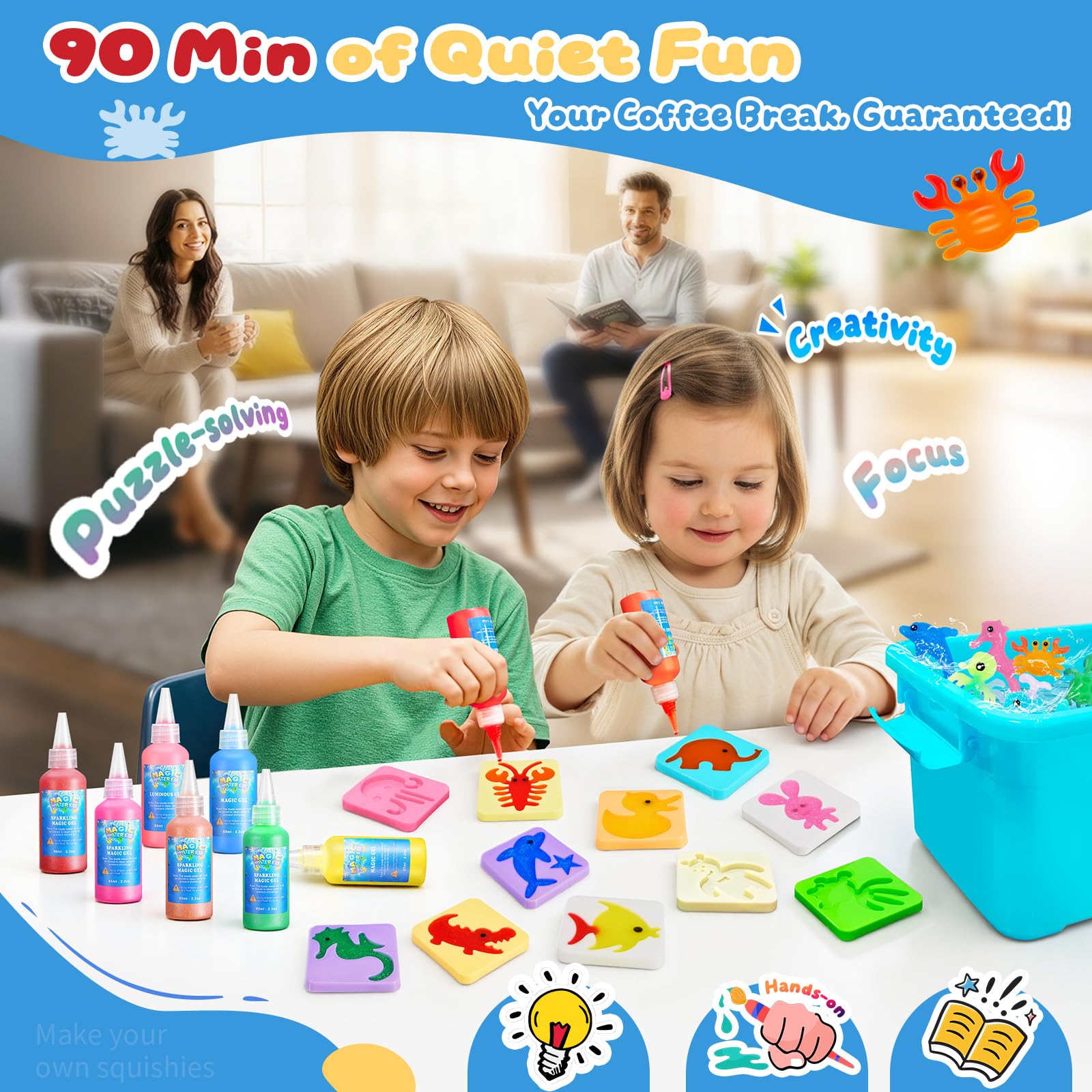 Poonoo Crafts 2 luminous gels add glow to playtime