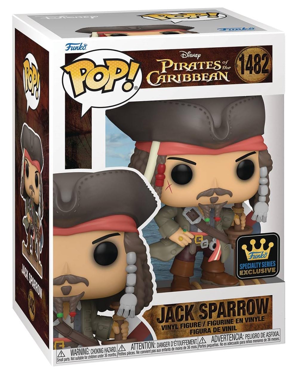 POP Disney Jack Sparrow with box protector keeps it safe.