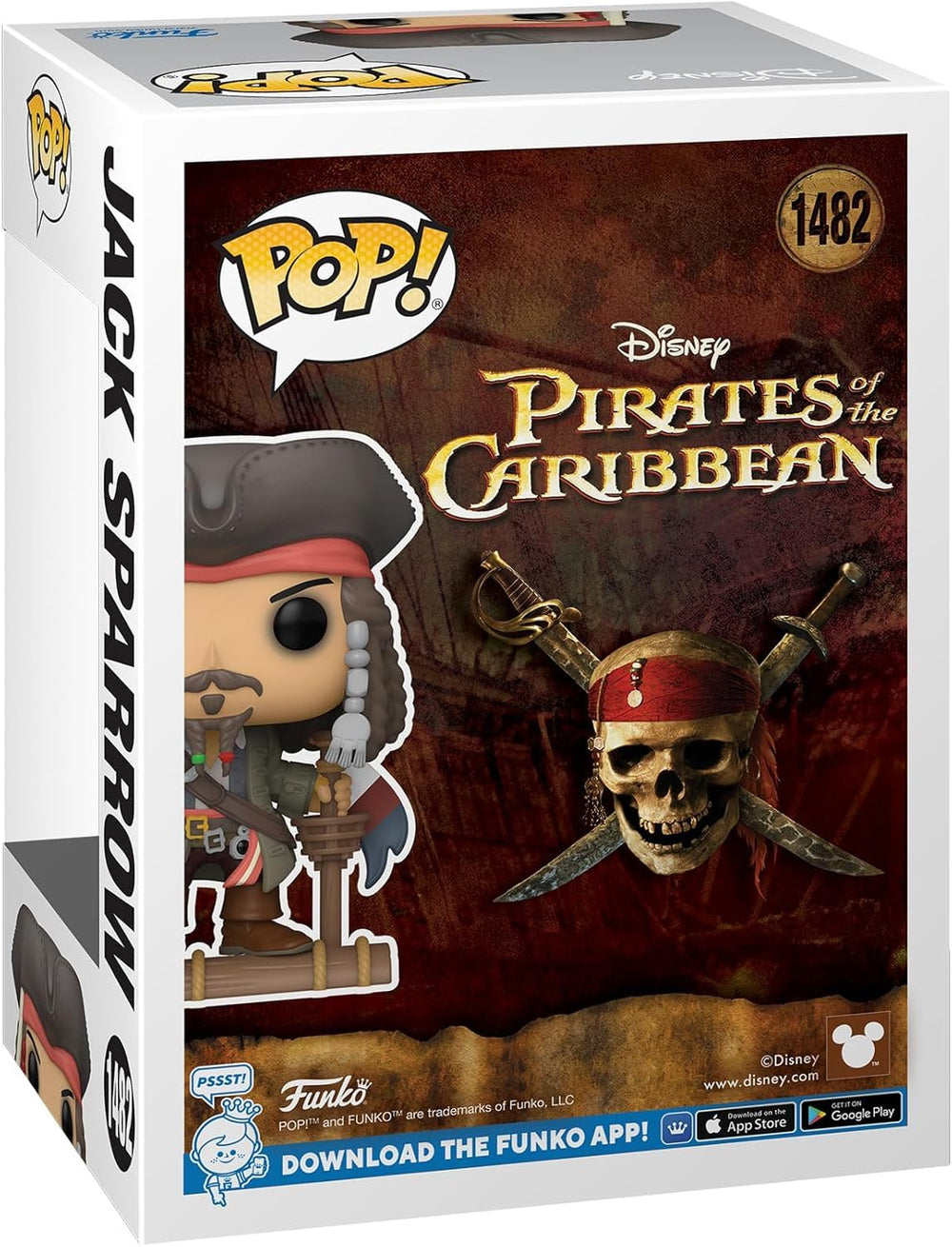 POP Disney Jack Sparrow vinyl figure ideal for compact shelves.