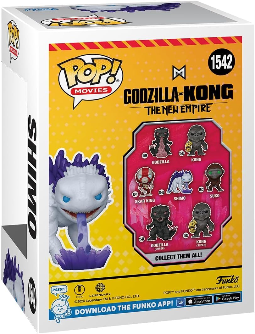 POP Godzilla x Kong figure with multicolor finish for display.