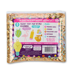 Pop It! Pets Season 2 holographic pouch with surprises inside.