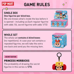 POP MART Crybaby Powerpuff plush detail image with vivid colors for desk decor.