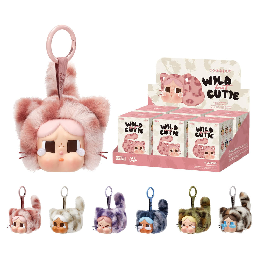 POP MART Crybaby Wild but Cutie Series front view blind box—compact collectible for desks