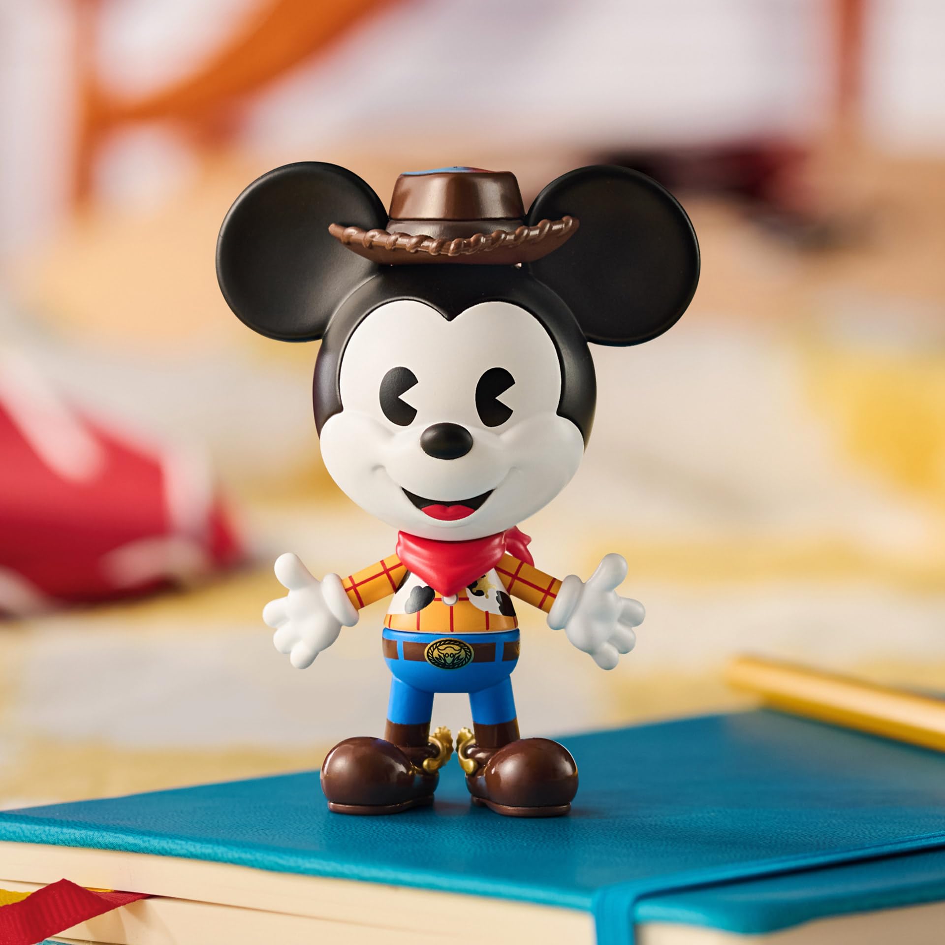 POP MART Disney Mickey Remixed pose-detail figurine adds dynamic shelf styling