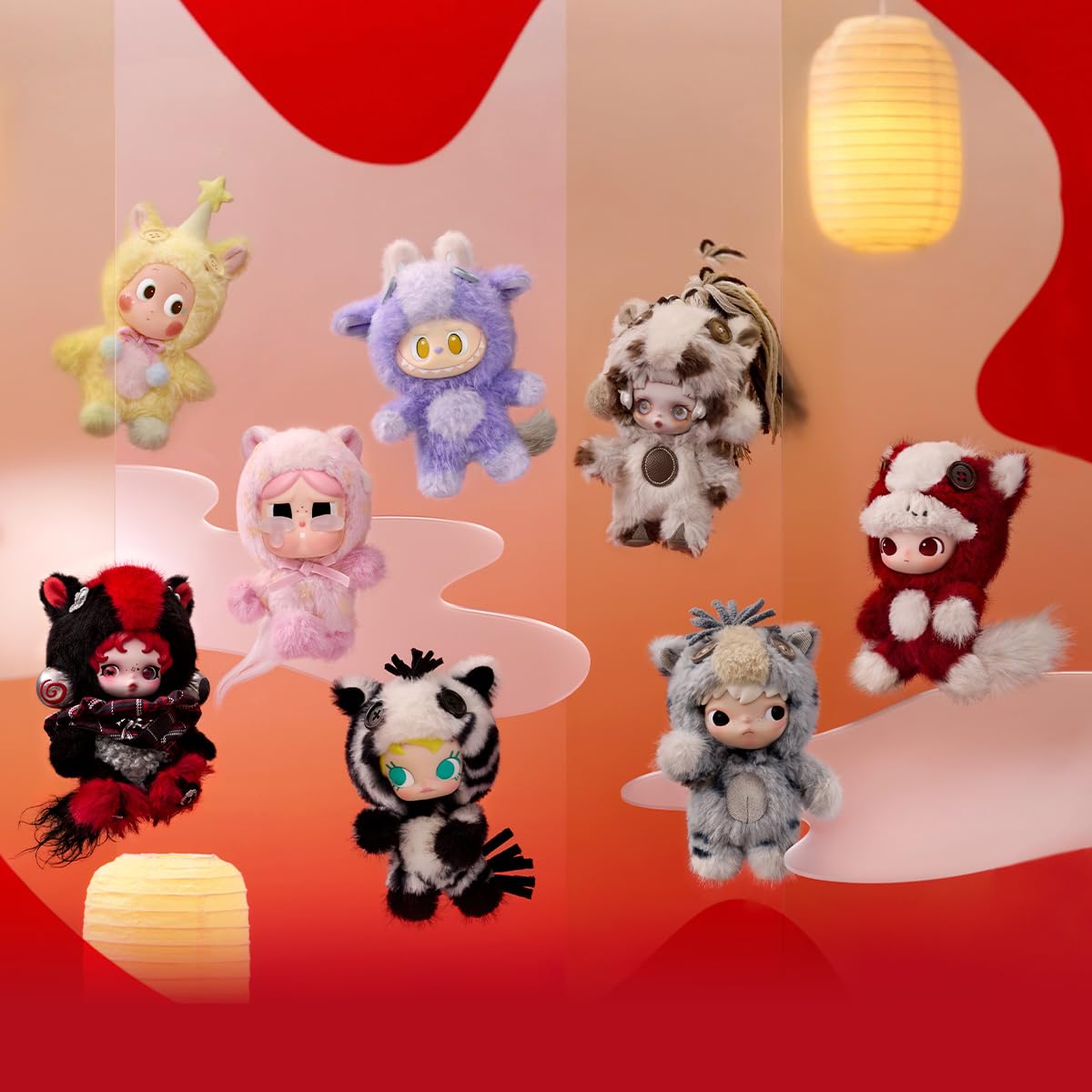 POP MART Have a Good Run plush pendant enhances room decor and warmth