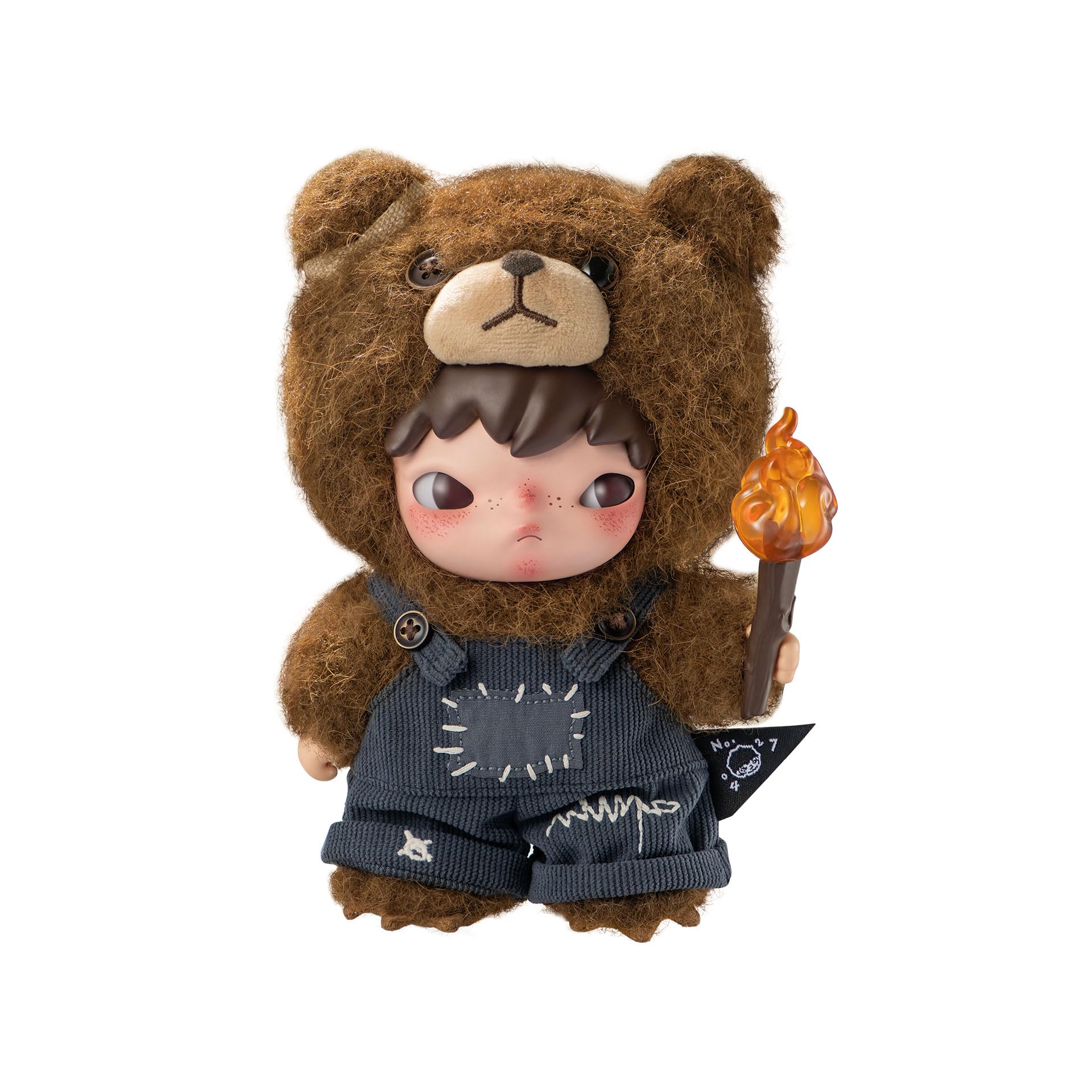 POP MART Hirono Living plush doll, front view, a sparkling collectible for display and gifting