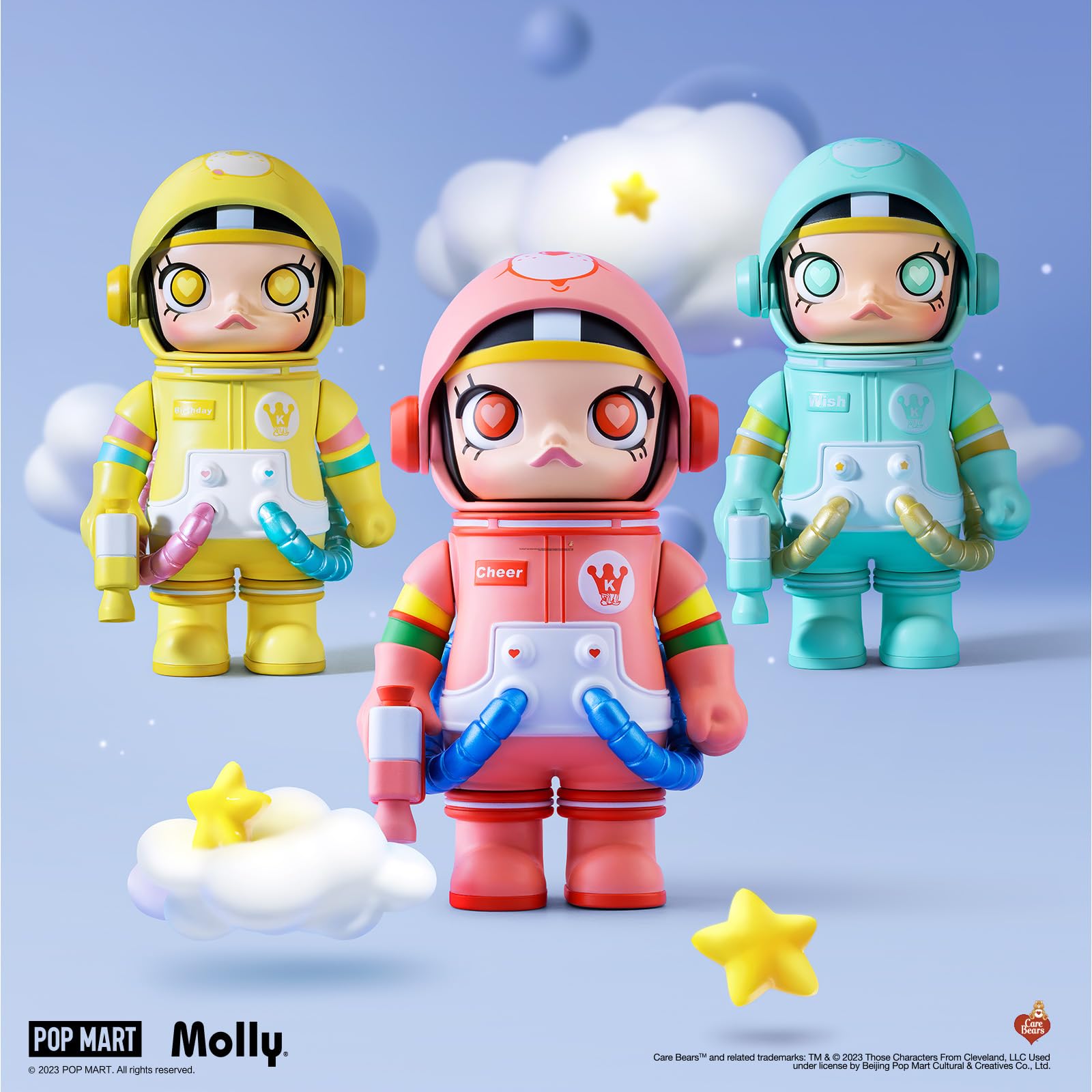 POP MART Mega Space Molly multi-figure collection variety offers playful display options.