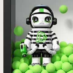POP MART Mega Space Molly Series4 collectible figure closeup with premium finish.