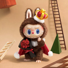 POP MART The Monsters plush on a desk setup inspires playful workspace ambiance.