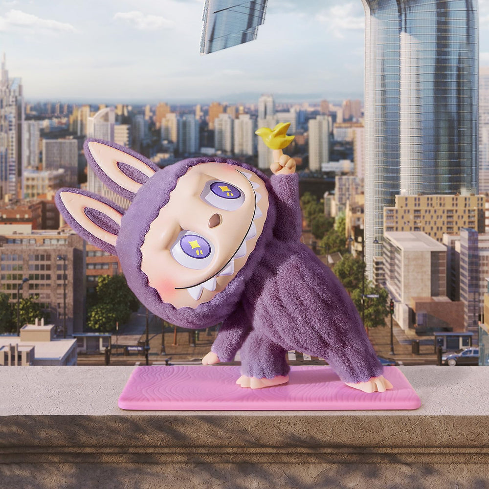 POP MART The Monsters Lazy Yoga figure in a blind box ideal for surprise gifts.
