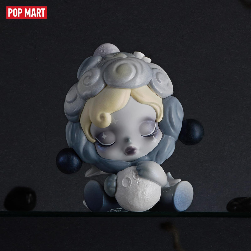 POP MART Skullpanda Ink Plum Blossom figure complements a themed collection.