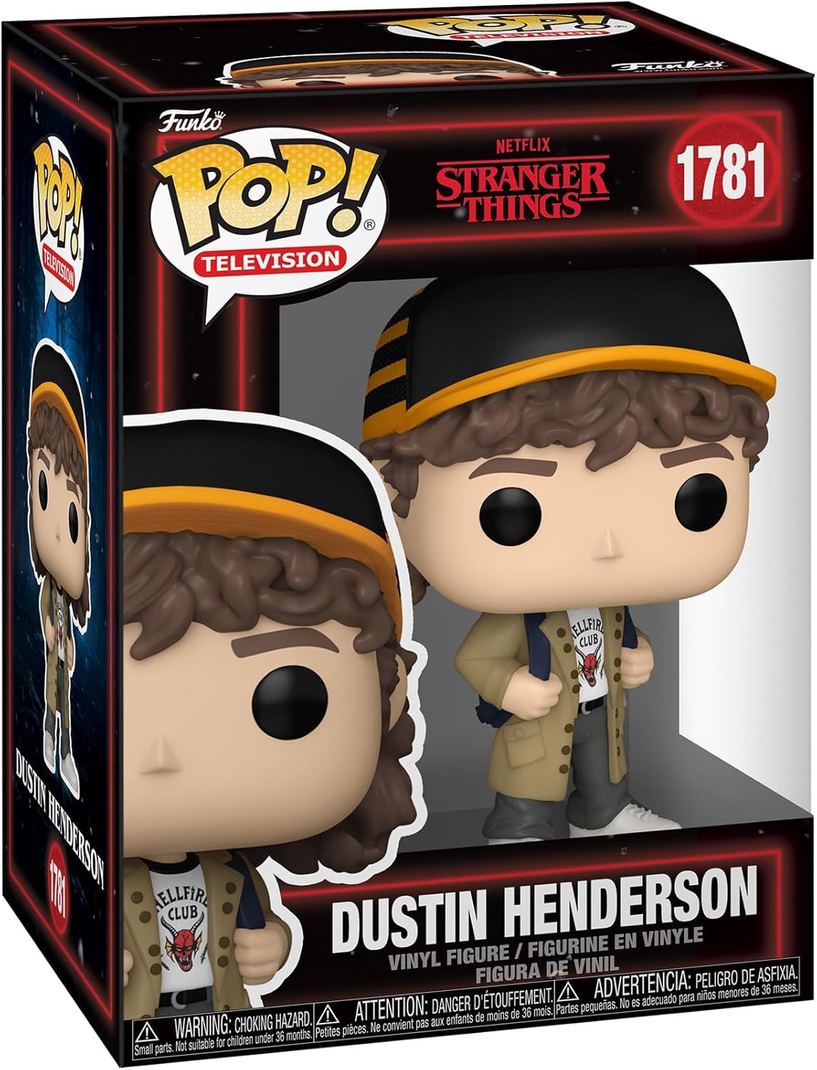 POP Stranger Things figure in box protector, ideal for safe shelf display.