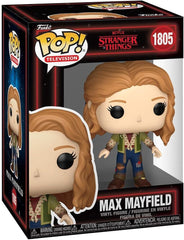 POP Stranger Things Max Mayfield 1805 figure with protective case for safe keeping.
