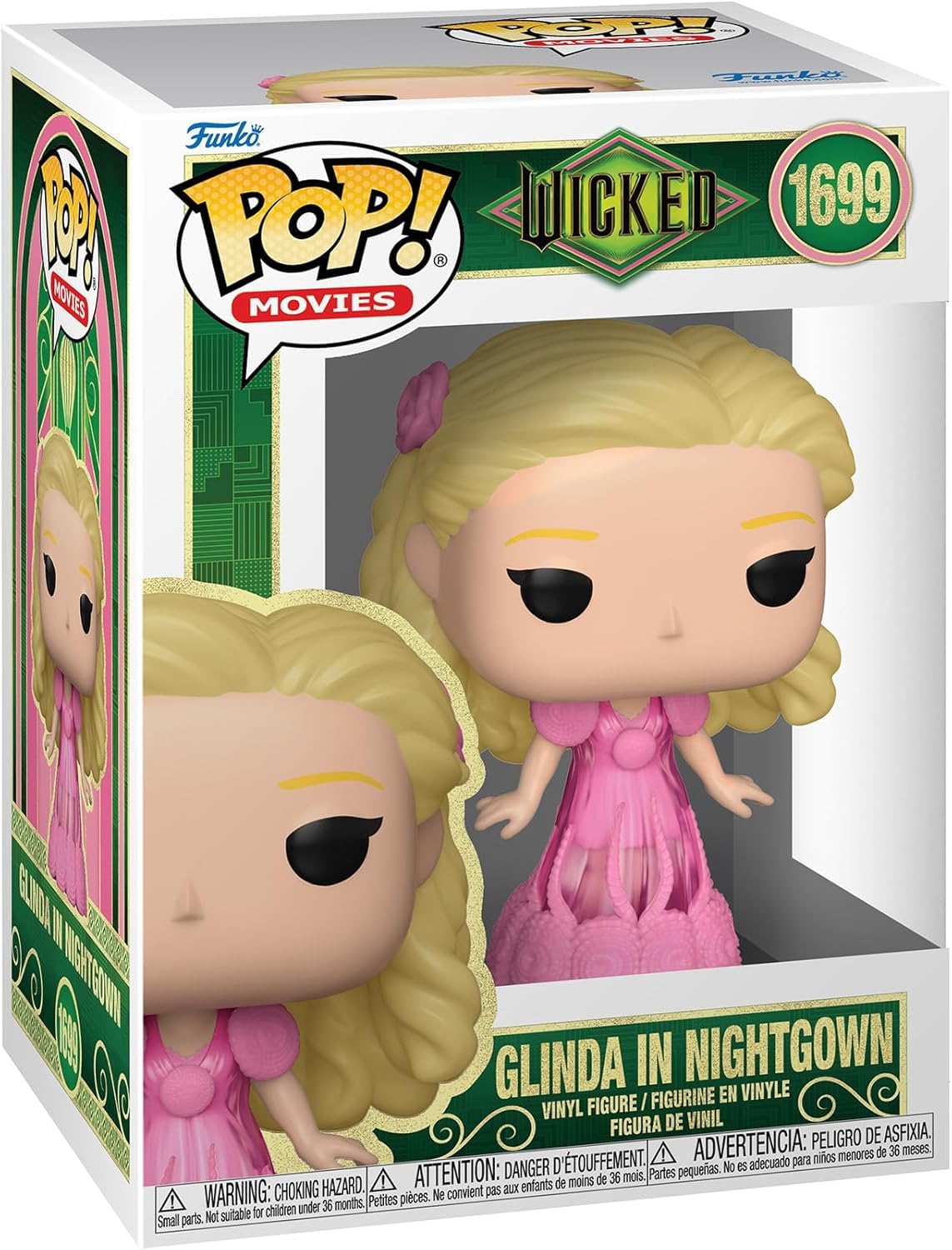 POP Wicked Glinda Nightgown vinyl with acid-free protector for safe display