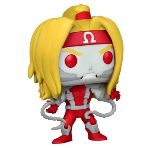 Poseable Omega Red on a diorama-like setup for dynamic display.