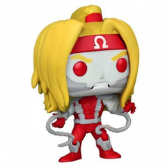 Poseable Omega Red on a diorama-like setup for dynamic display.